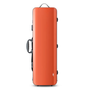 JML Carbon Fiber Oblong Tigerlily Orange Violin Case